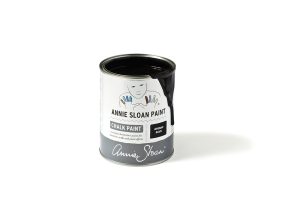 Tin of Annie Sloan Chalk Paint in black colour