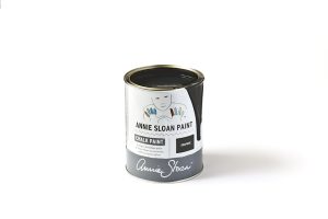 Tin of Chalk Paint in dark grey colour