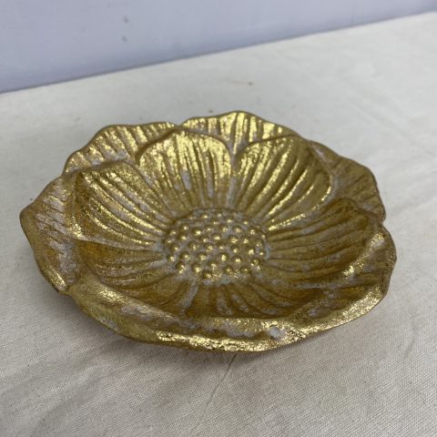 Gold Flower Trinket Dish