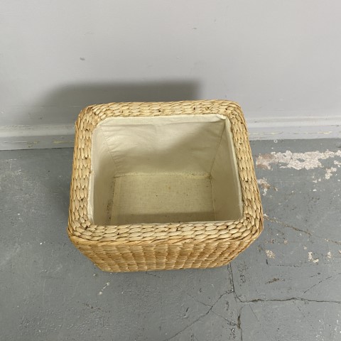 Small Fabric Lined Cane Storage Box