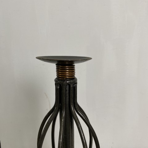 Pair of Industrial Candle Holders