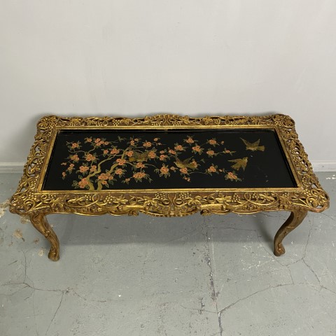 Gold Gilt Chinoiserie Coffee Table