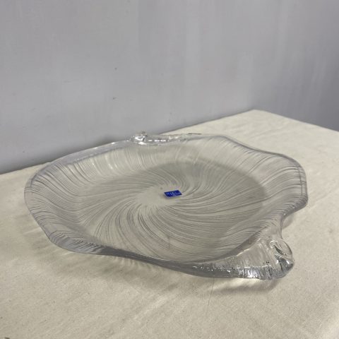 Vintage Japanese Glass Seashell Platter