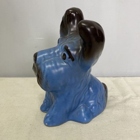 Vintage 'SylvaC' Blue Ceramic Westie Dog Statue