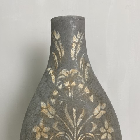 Tall Floral Motif Vase