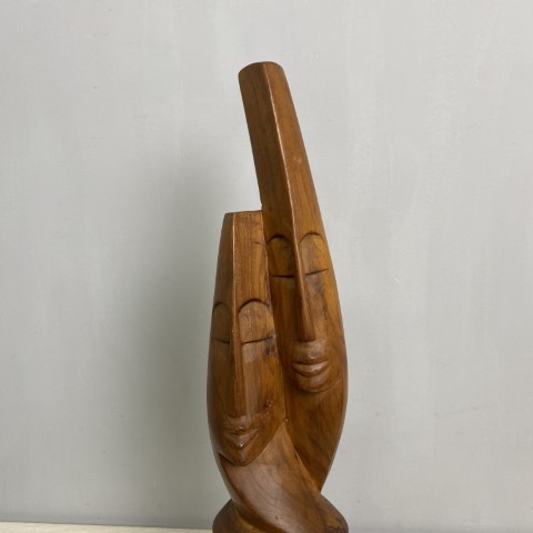 Handcarved Figure of a Couple in Love
