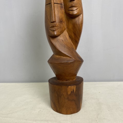 Handcarved Figure of a Couple in Love