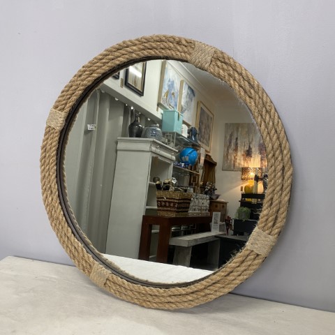 Coastal Round Rope Mirror