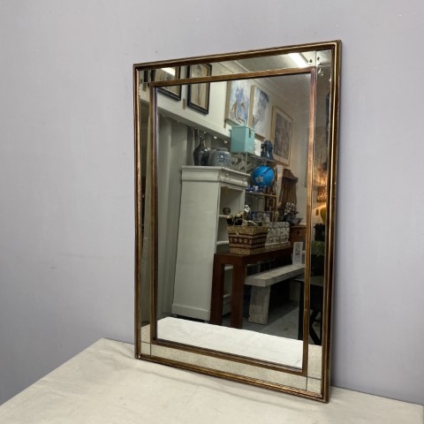 Bronze Art Deco Style Mirror