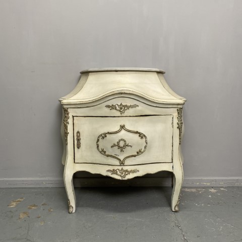 French Provincial Marble Top Cabinet