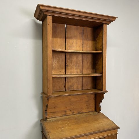 Antique Kauri Slope Desk with Shelves
