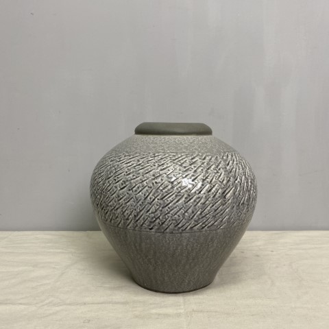 Textured Grey Vase