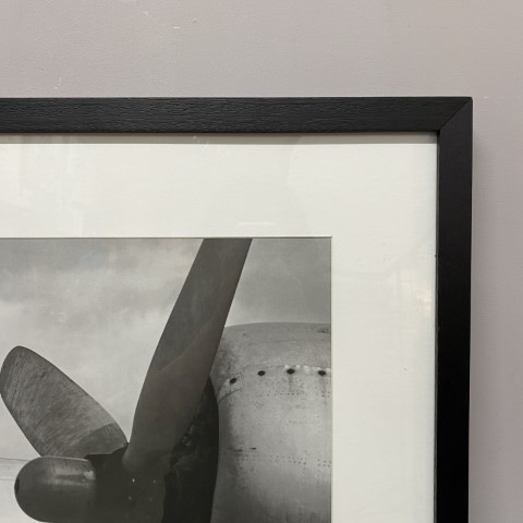 Black & White 'Vintage Flight' Print