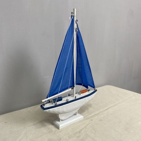 Coastal Blue Sailing Boat