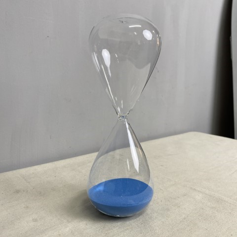 Blue Sand Hour Glass