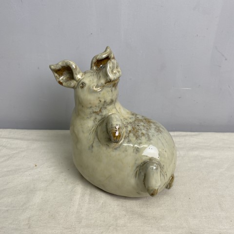 Large Vintage Ceramic Pig
