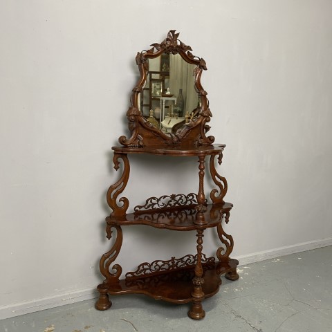 Victorian Whatnot with Mirror