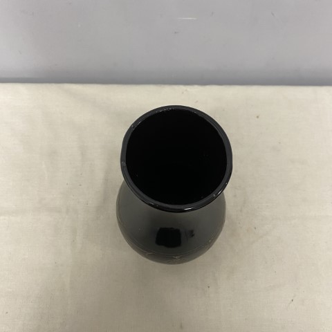 Vintage Ceramic Black Vase