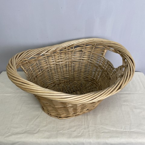 Vintage Cane Laundry Basket