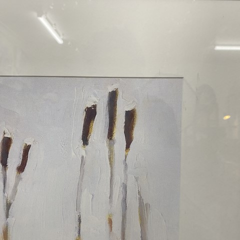 Framed Abstract 'Bulrushes' Print