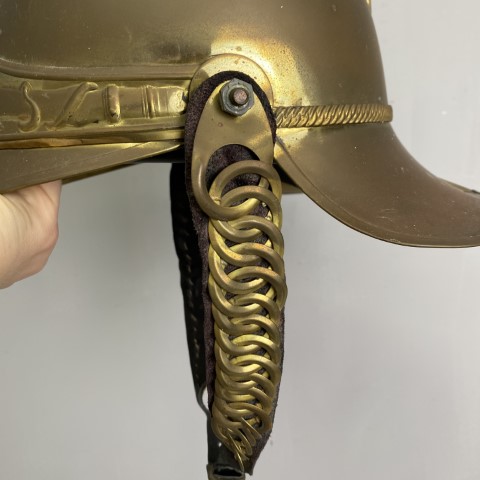 Genuine Antique Melbourne Victoria Fireman's Helmet