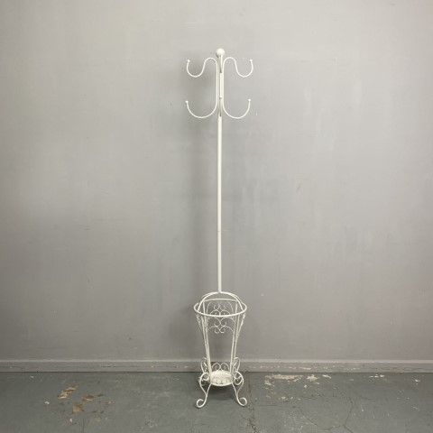 White Metal Hat Stand