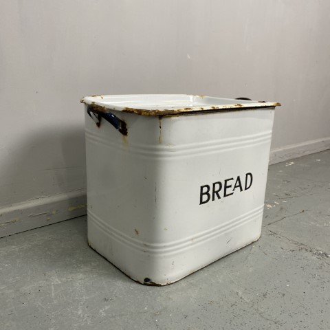 Vintage Enamel Bread Bin