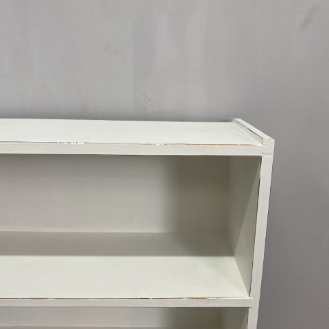 Hand-Painted White Bookcase