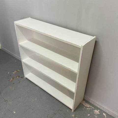 Hand-Painted White Bookcase