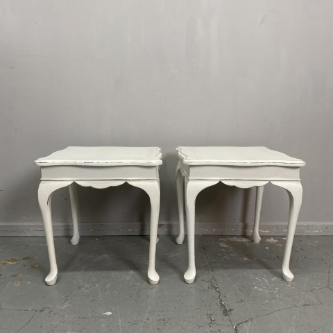 French Provincial Hand-Painted Side Table
