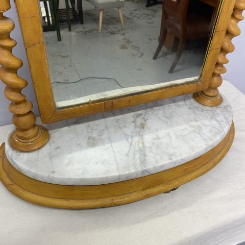 Antique Marble Vanity Mirror