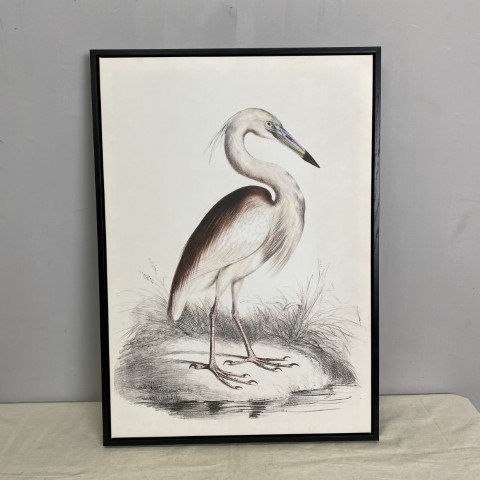 Vintage Style Heron Print