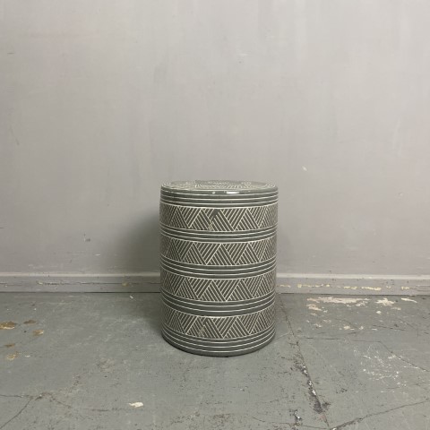 Geometric Ceramic Stool