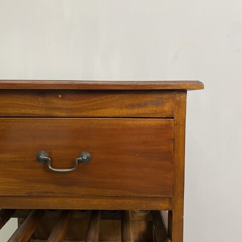 Vintage Timber Wine Rack Cabinet