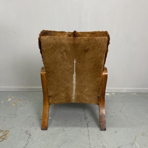 Vintage Cowhide Armchair