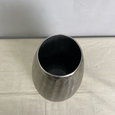 Silver Patterned Vase