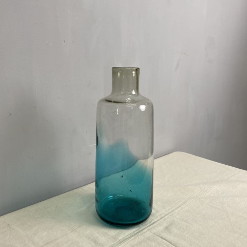 Aqua Glass Vase