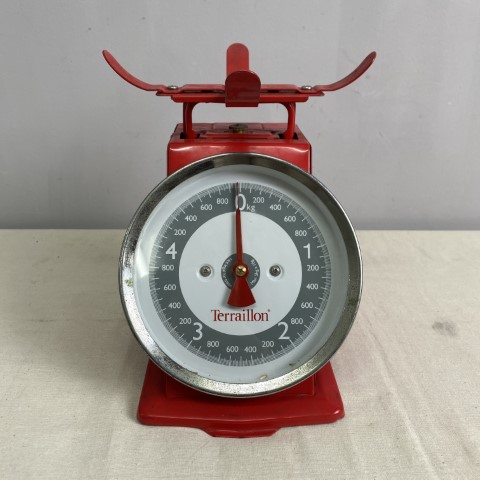 Vintage Red Weighing Scales