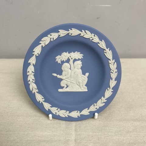 Vintage Blue Wedgwood Small Plate - The Cherubs #2