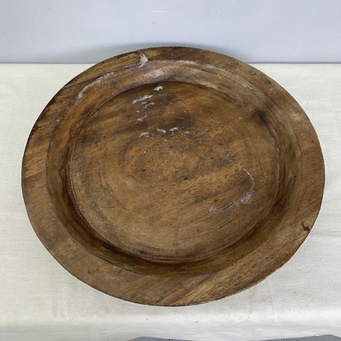 Round Vintage Timber Fruit Bowl
