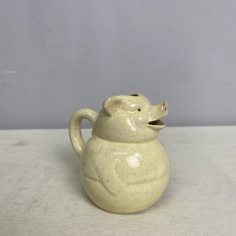 Vintage Ceramic Pig Milk Jug