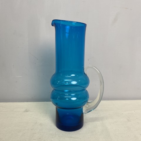 Vintage Aqua Glass Jug