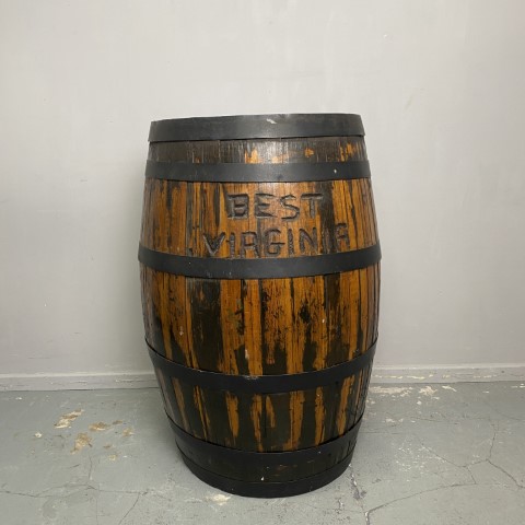 Rustic Vintage Tobacco Wine Barrel