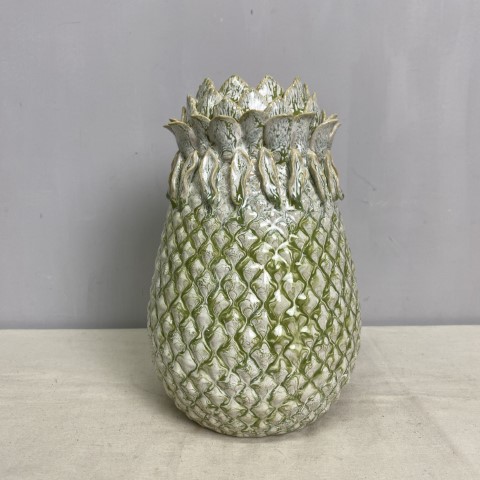 Ceramic Green Pineapple Vase
