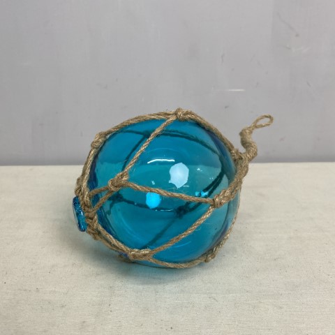 Small Light Blue Buoy in Rope
