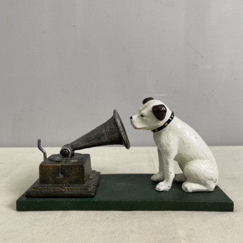 Cast Iron HMV Dog with Gramophone