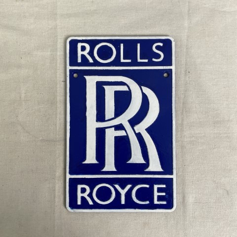 Cast Iron Rolls Royce Wall Plaque