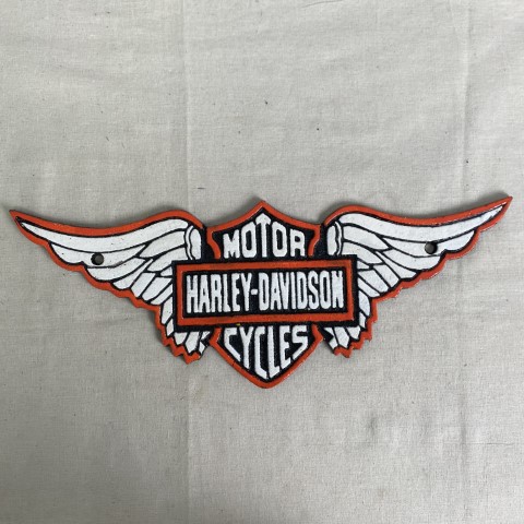Cast Iron Harley Davidson Wings Wall Plaque