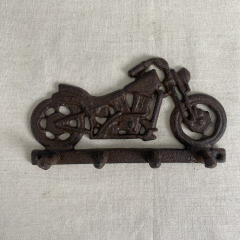 Cast Iron Motorcycle Key Hooks