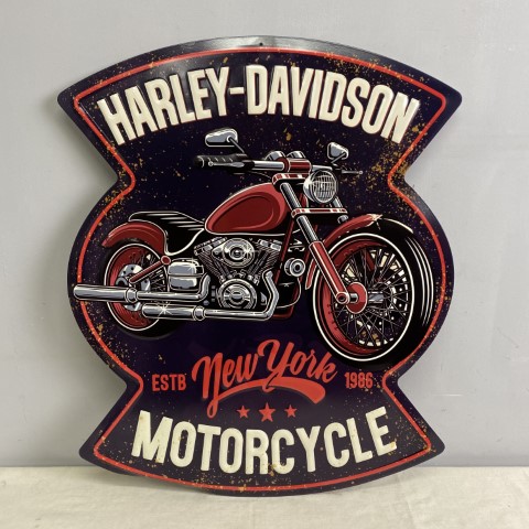 Metal Harley-Davidson Wall Plaque